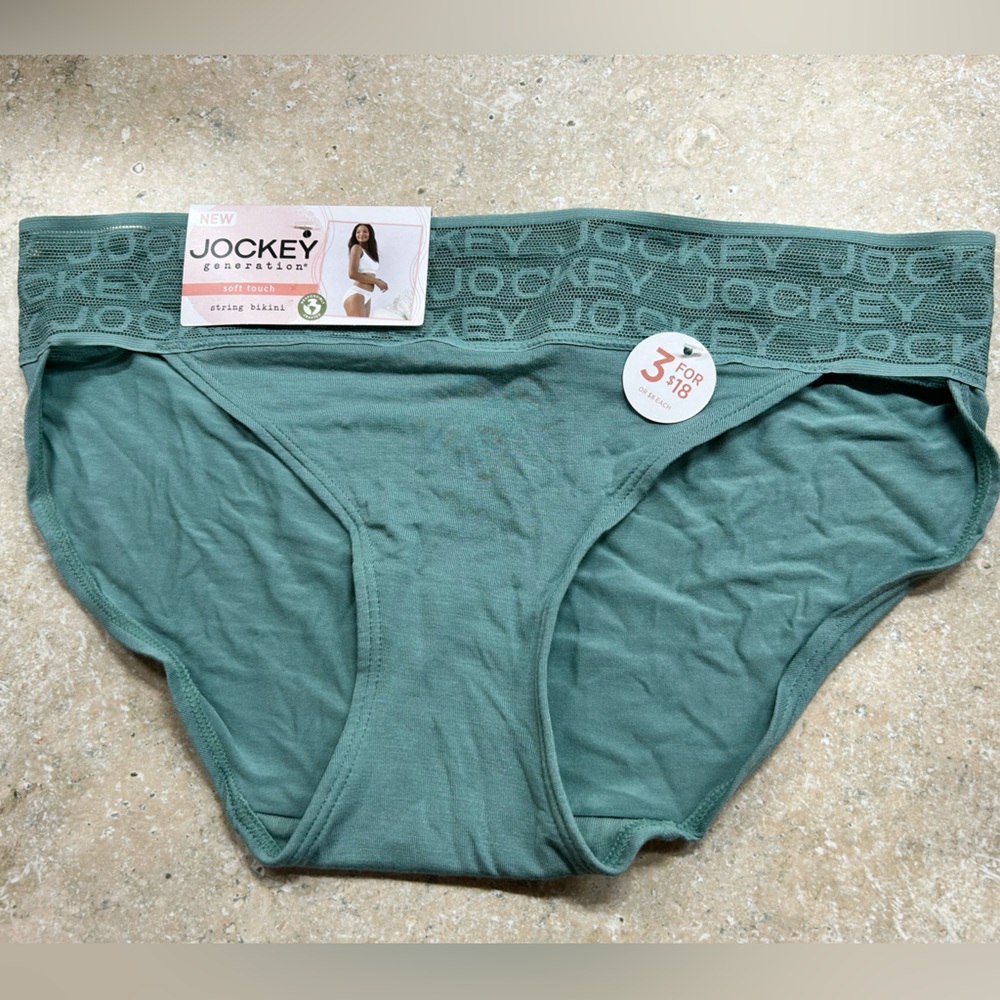 Jockey Teal Briefs with Logo Waistband